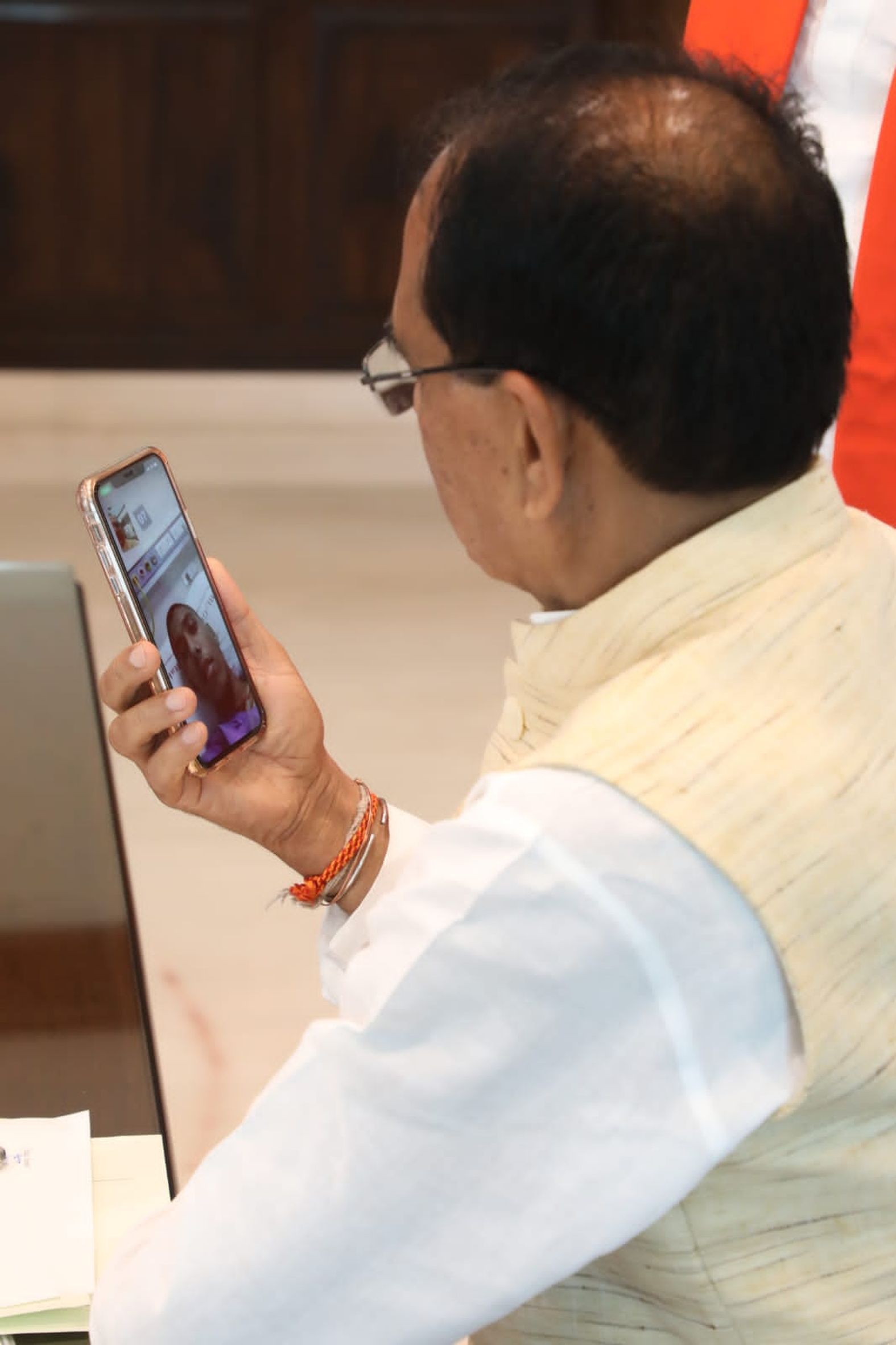 Chief Minister made a video call to Shivam