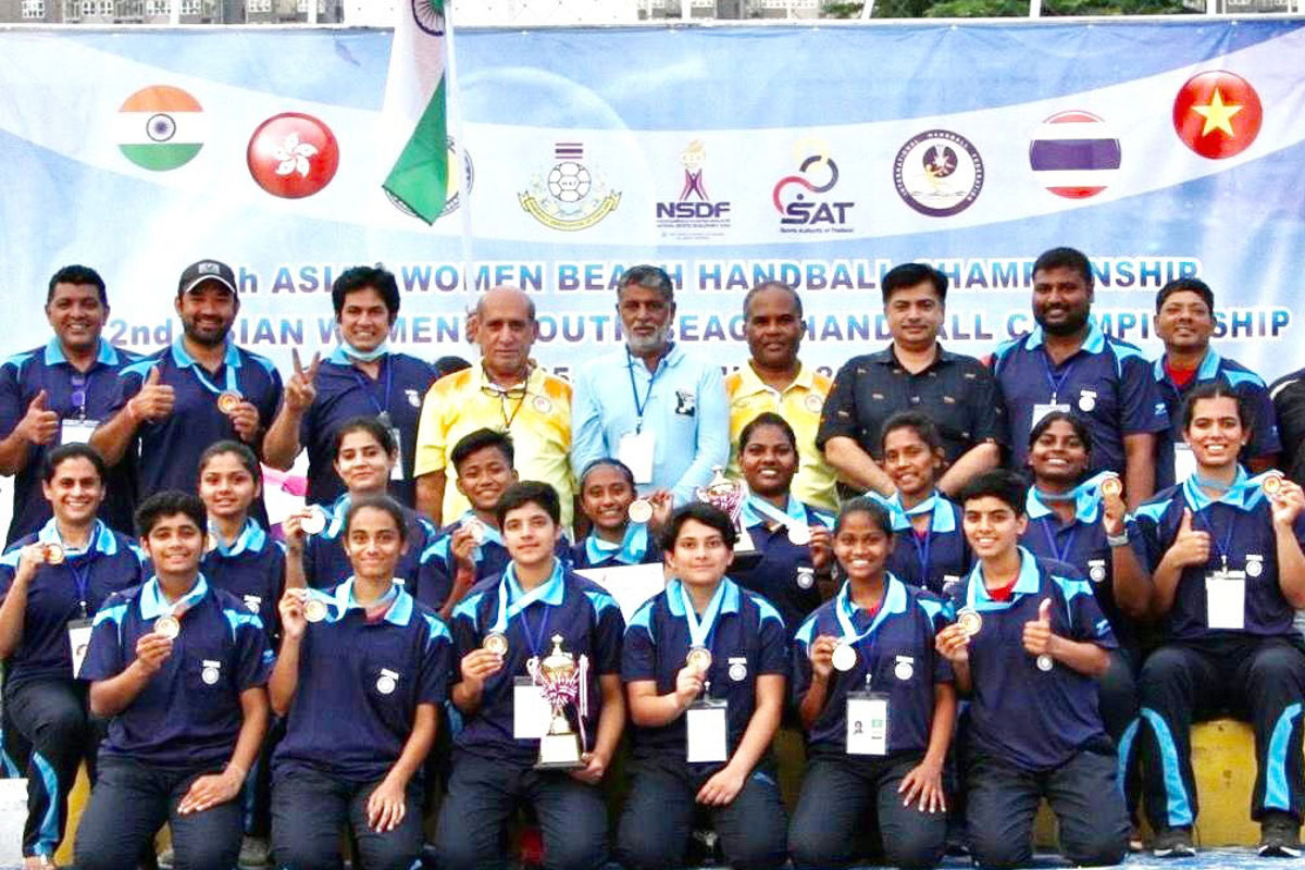 भारतीय यूथ महिला बीच हैंडबाल टीम ने रजत पदक के साथ हासिल किया विश्व चैंपियनशिप का टिकट