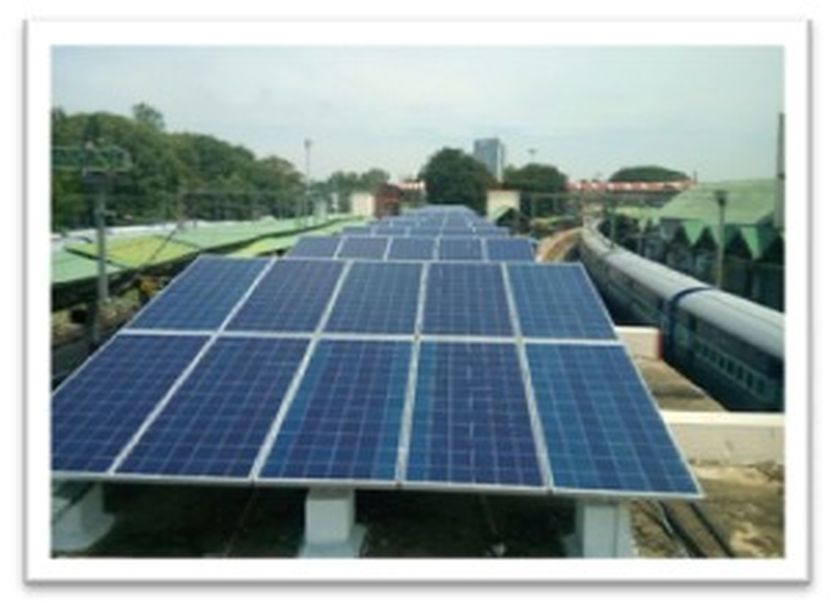 रेलवे में सौर ऊर्जा का उपयोग बढ़ा, 1.96 करोड़ रुपए की बचत