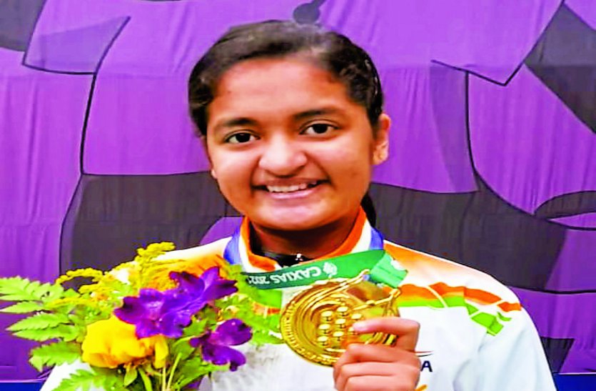 स्वर्ण पदक विजेता मूक-बधिर गौरांशी का जोरदार अभिनंदन, पूरा रामगंजमंडी उमड़ा