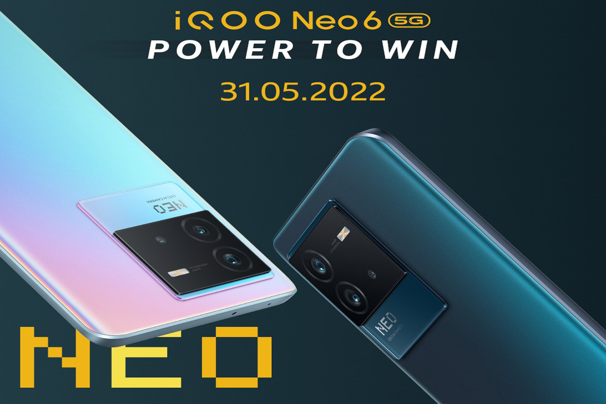 iQOO Neo 6 भारत में 31 मई को होगा लॉन्च होगा, डिजाइन और कैमरे पर रहेगा फोकस