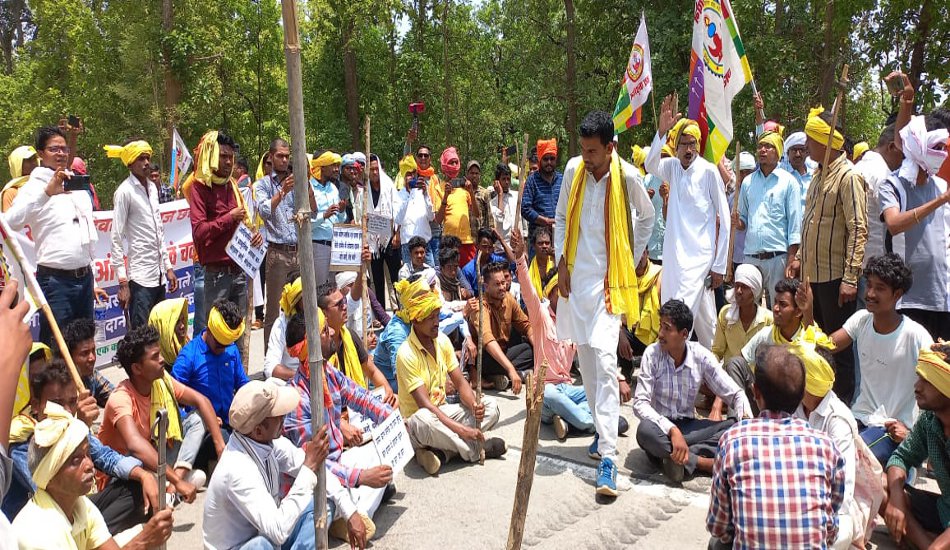 Protest of Parsa coal block