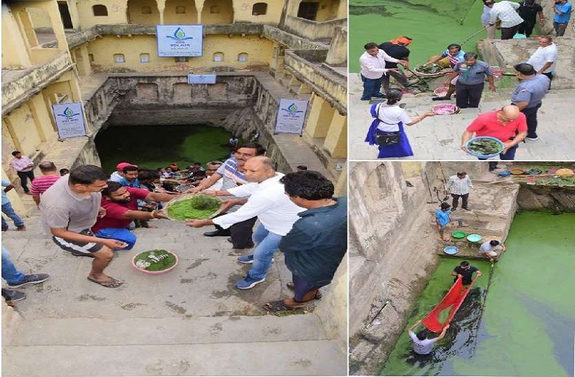 पत्रिका अमृतं जलम् अभियान: पत्रिका के आह्वान पर उमड़े लोग, श्रमदान कर बदल डाली बावड़ियों की सूरत