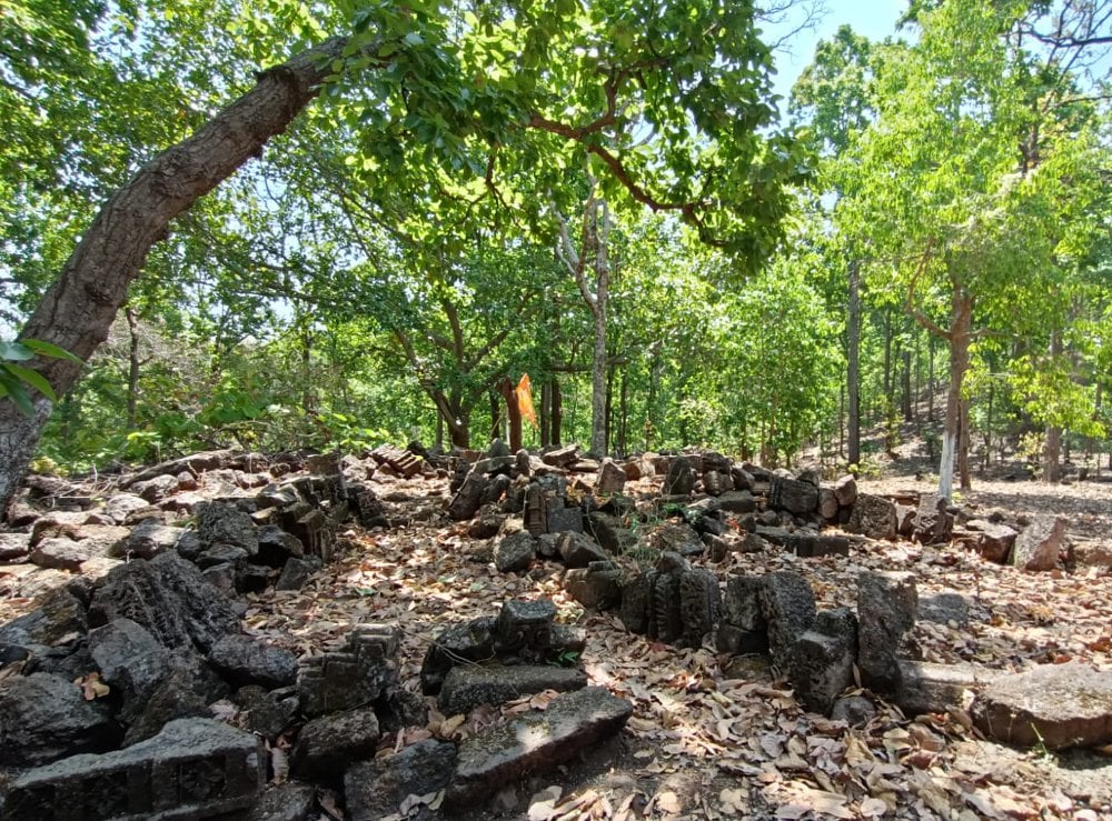 जंगलों में बिखरे पड़े 9वीं शताब्दी के पुरातात्विक अवशेष