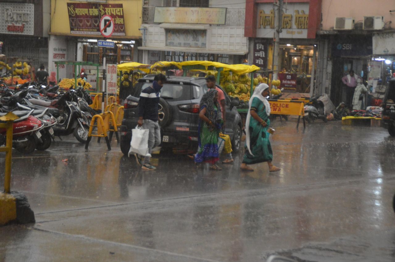 Weather changed due to storm and drizzle, relief from summer heat