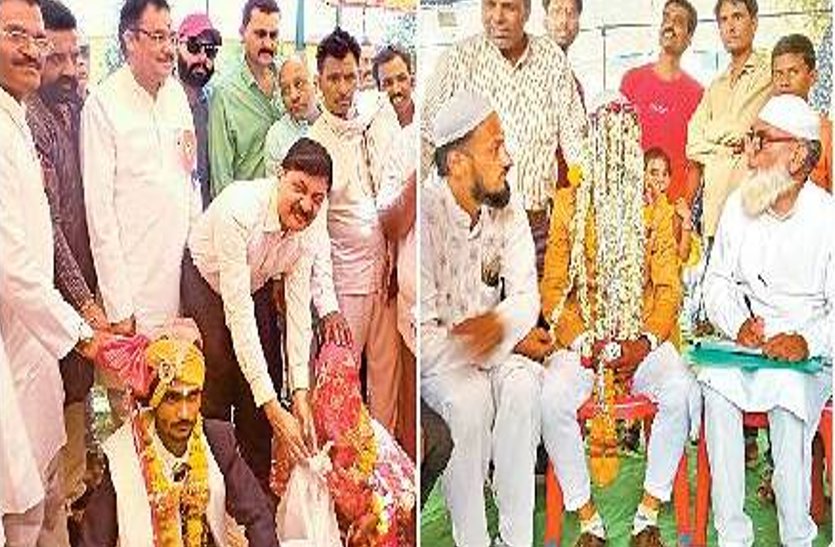सुकून देने वाली खबरः एक ही छत के नीचे हुई 33 हिन्दू और 3 मुस्लिम जोड़ों की शादी
