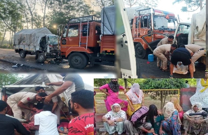 हरियाणा के जींद में सड़क हादसा: ट्रक और पिकअप की टक्‍कर में 6 की मौत, 17 घायल