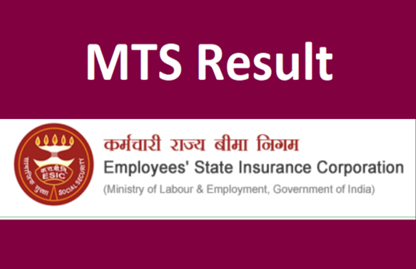 ESIC MTS Result 2022 Declared