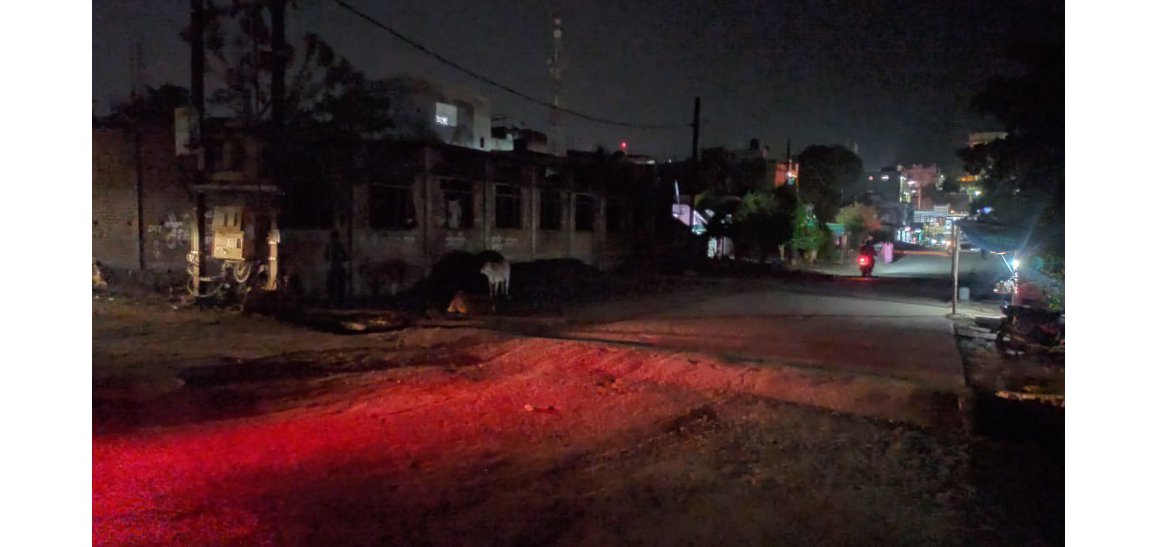 The street light management of the city got derailed