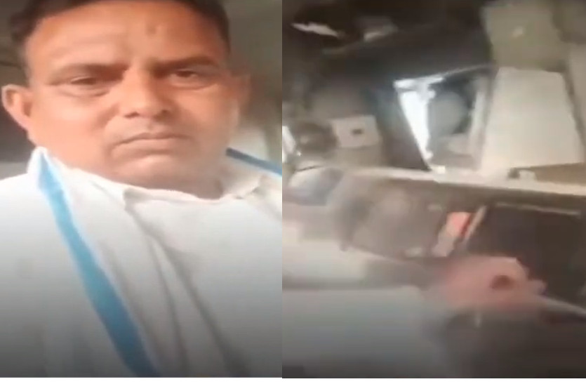 Unknown person drive Ashram Express train, video viral