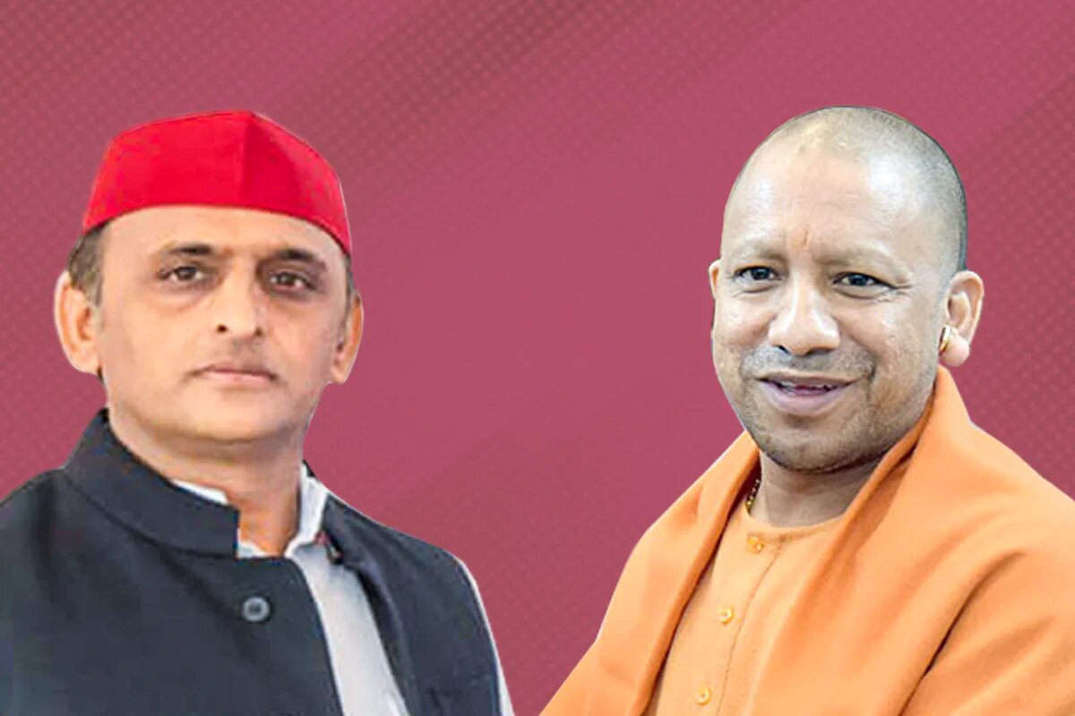 File Photo of CM Yogi Adityanath and Akhilesh Yadav During MLC Elections 2022
