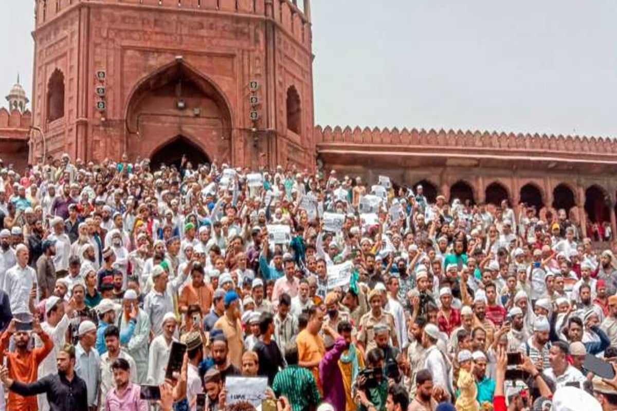 Jama Masjid protest