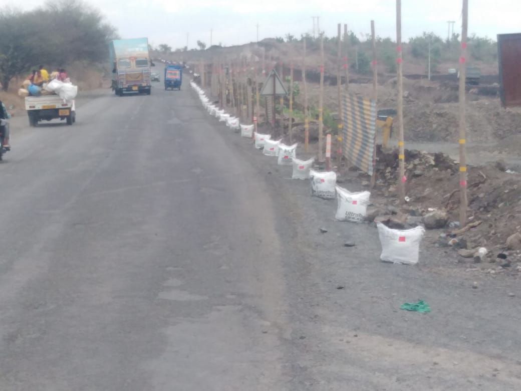 Road construction company pretending to have security arrangements