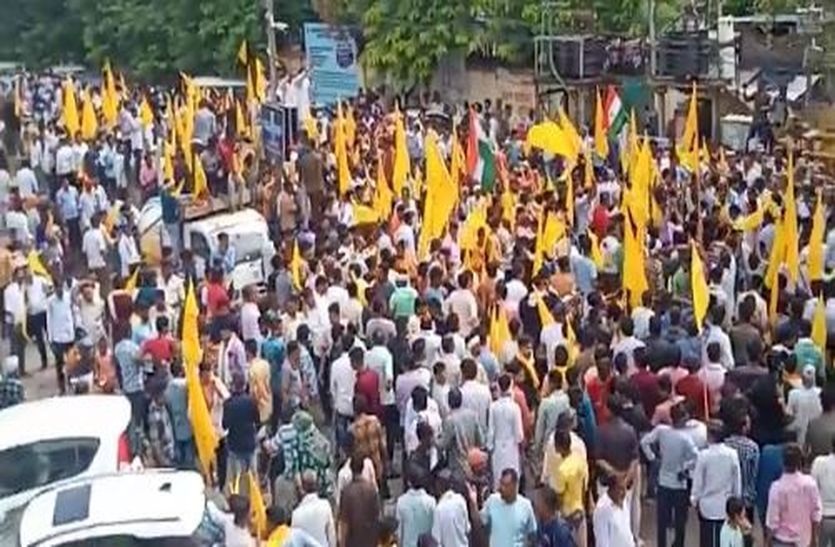 VIDEO: राजस्थान में सैनी महापंचायत: सभा के बाद  निकाली विशाल रैली, शहर में लगा जाम