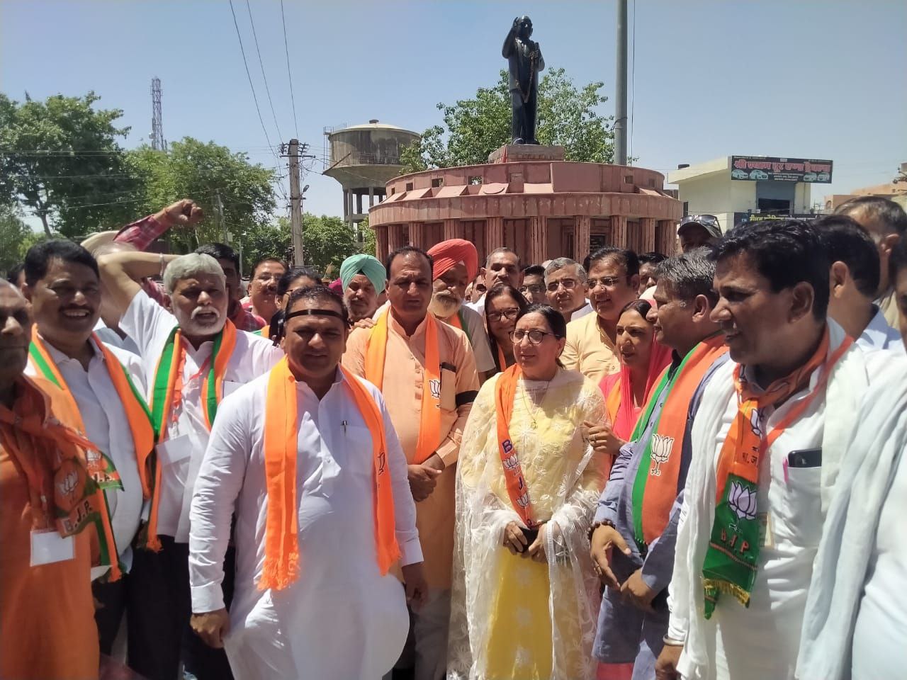 BJPआपातकाल को लेकर भाजपा ने किया रायसिंहनगर में प्रदर्शन