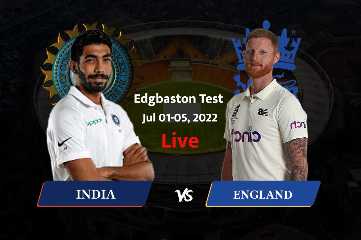 ENG vs IND Edgbaston Test Day 1 Live: पहले सत्र के बाद भारतीय टीम 2 विकेट के नुकसान पर 53 रनों पर