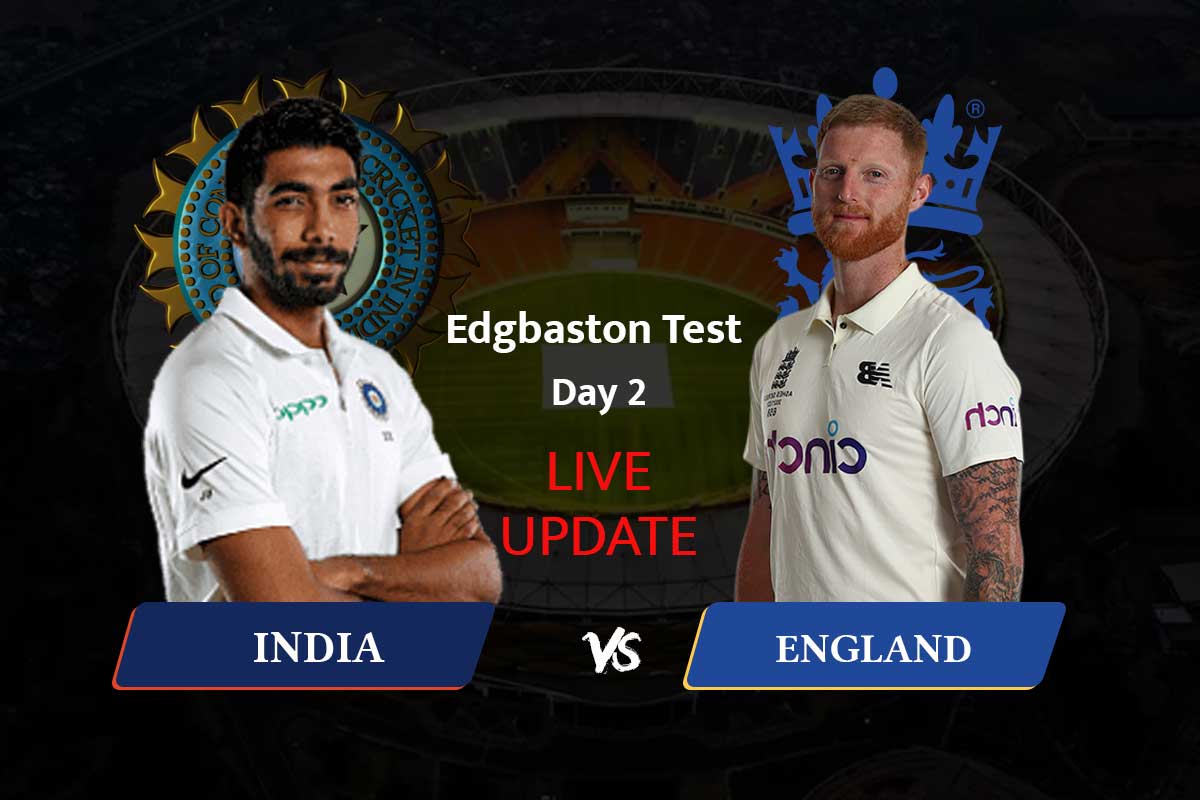IND vs ENG, 5th Test Match Day 2 Live Updates: बारिश की वजह से खेल दोबारा रुका, इंग्लैंड 3 विकेट के नुकसान पर 60 रनों पर