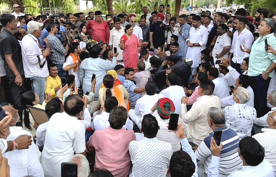 Vasundhara Raje Jodhpur visit takes on Gehlot and BJP politics