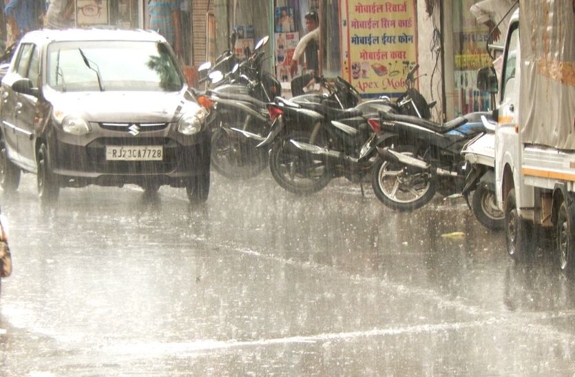 राजस्थान में आज भी होगी झमाझम बरसात, सात जिलों में भारी बरसात का अलर्ट