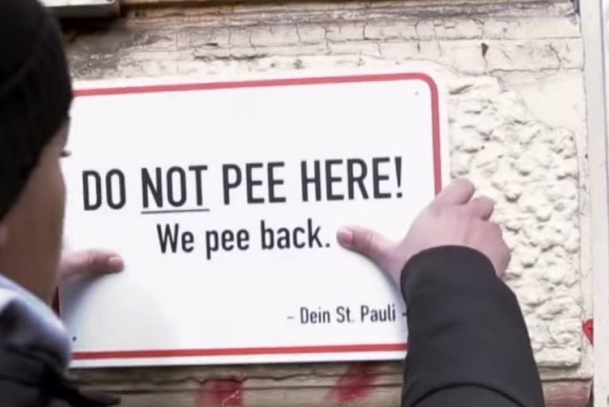 When peeing in public in this German city, beware walls that pee back 