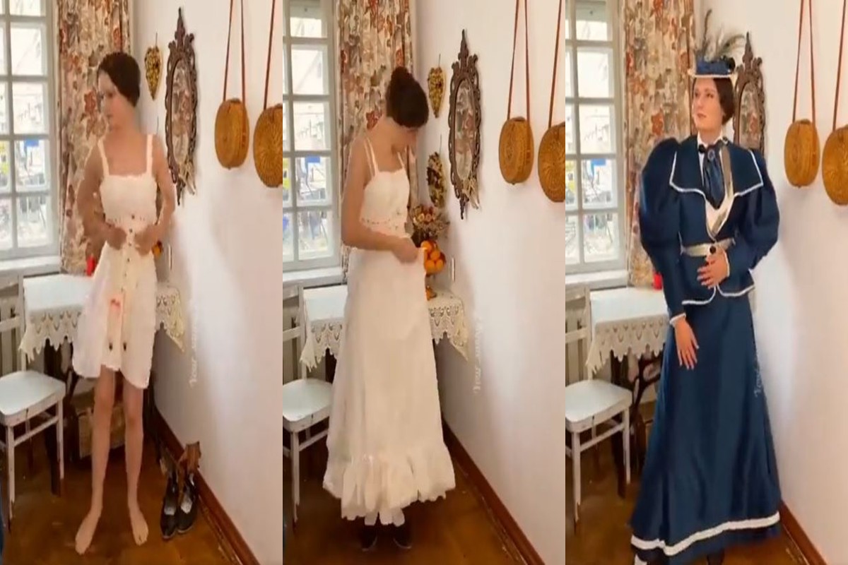 How Women Dressed In 19th Century Many Clothes Had To Be Worn Together Video Viral