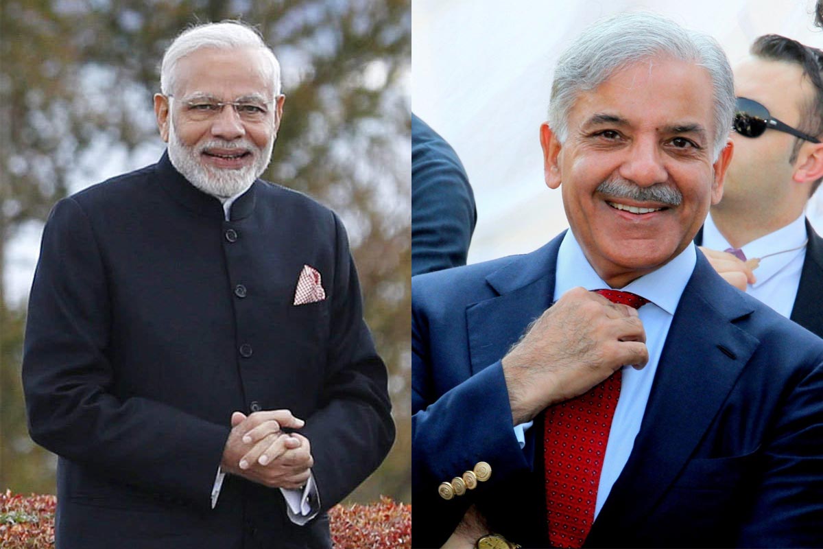 SCO Summit Pm Narendra Modi And PM Of Pakistan Shahbaz Sharif Meeting ...