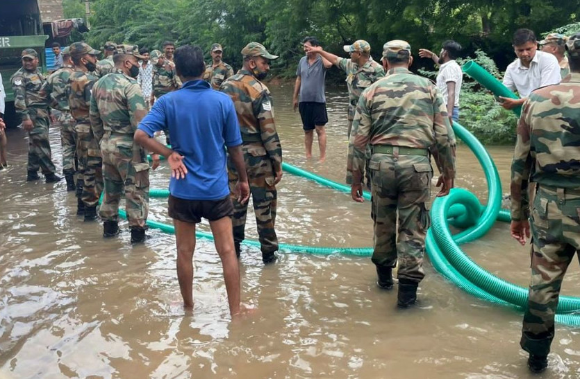 जोधपुर में बारिश थमी, हालात काबू करने सेना को बुलाया, जानें बीसलपुर बांध का अपडेट | rajasthan weather forecast update | Patrika News