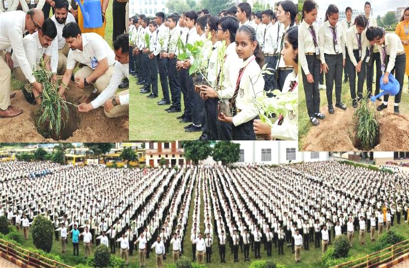 हरियाळो राजस्थान: प्रिंस के हजारों विद्यार्थियों ने एक साथ पौधे लगाकर लिया पर्यावरण संरक्षण का संकल्प