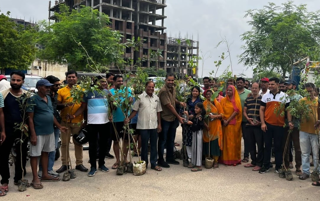 1100 पौधे बांट दिया हरियालो राजस्थान का संदेश