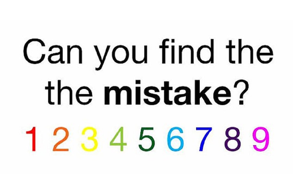 Can you find the mistake in less than five seconds