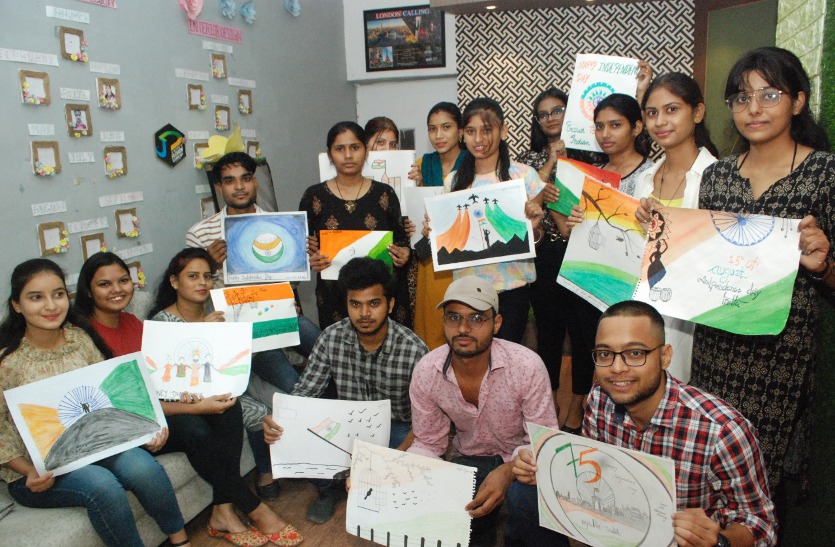 तूलिका से उकेर दिया प्यारा भारत, दिया राष्ट्रप्रेम का संदेश