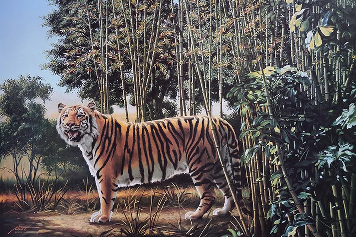 Optical Illusion: जीनियस हैं तो 10 सेकंड में तस्वीर में छिपे 'Hidden Tiger' को दिखाए ढूंढकर