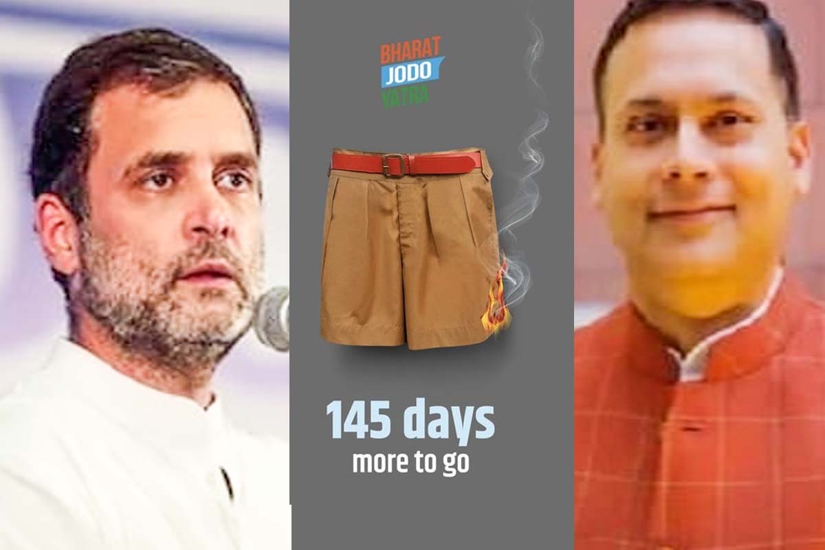  Big storm over Congress party's 'burning RSS shorts' warning, BJP target Bharat Jodo Yatra