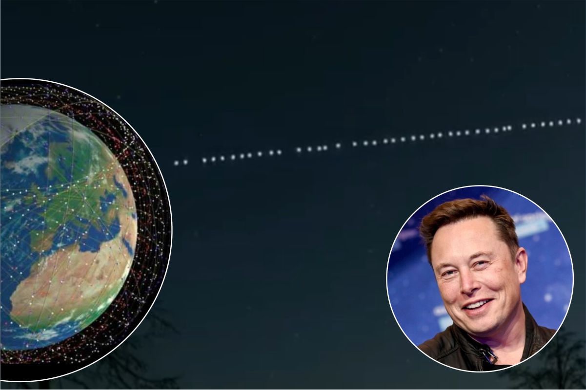 Effect Of Thousands Of Satellites Launched By Elon Musks Company भारत में दिखने लगा Elon Musk 9153