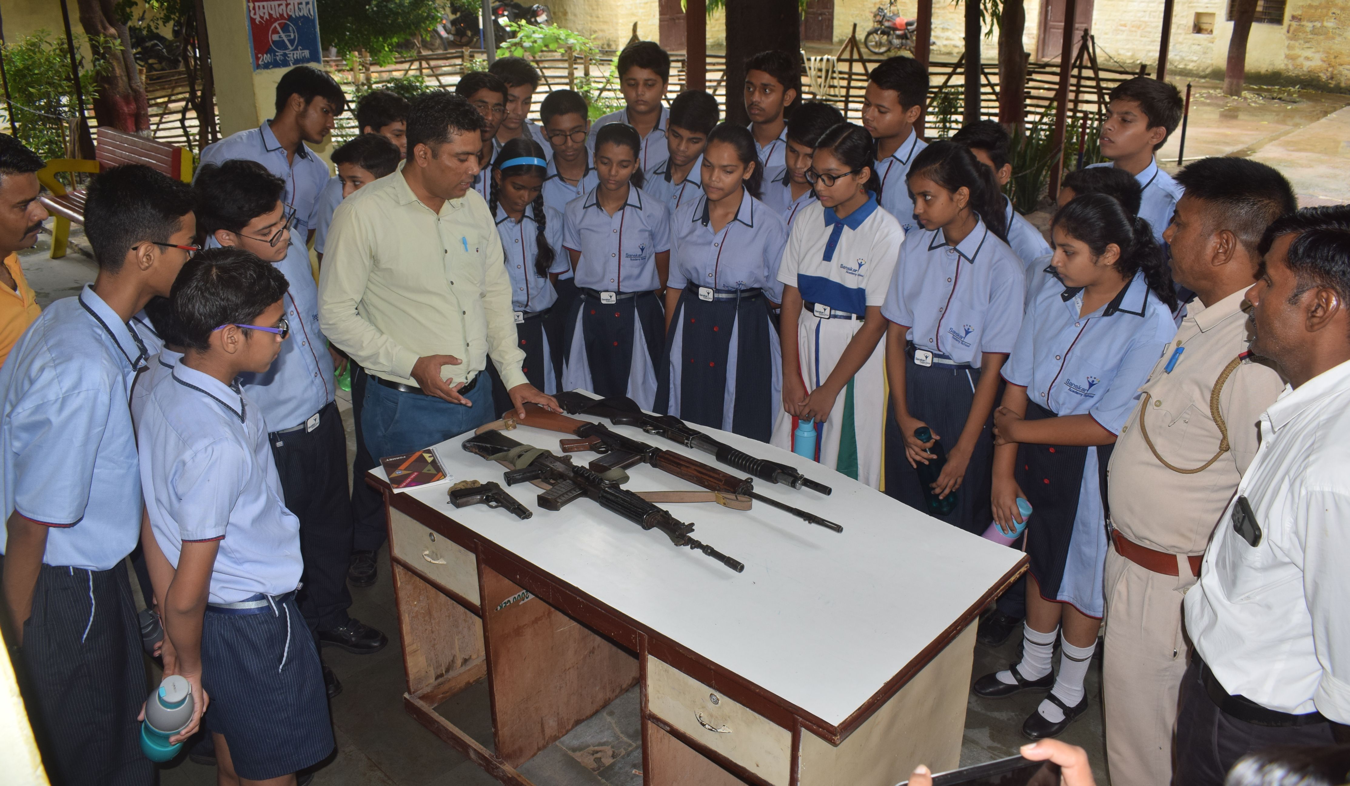 Children know policing, thrilled to see weapons