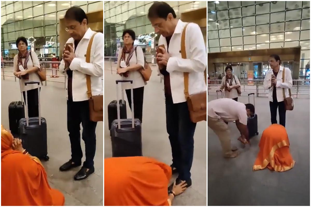 एयरपोर्ट पर 'राम' को देख भावुक हो गई बुजुर्ग महिला, छूने लगी अरुण गोविल के पैर, आस्था देख छलके आंसू