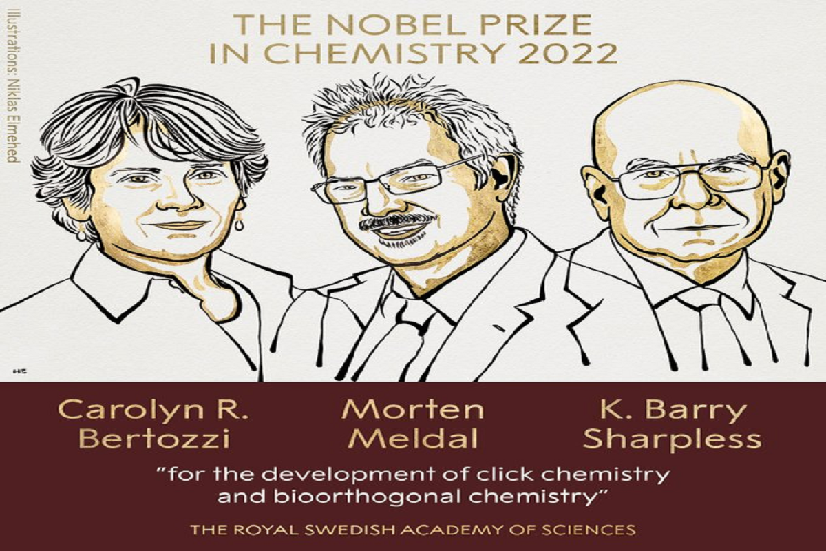 Nobel Prize 2022: केमिस्ट्री के नोबेल प्राइज की घोषणा, इन तीन वैज्ञानिकों को मिला सर्वोच्च सम्मान