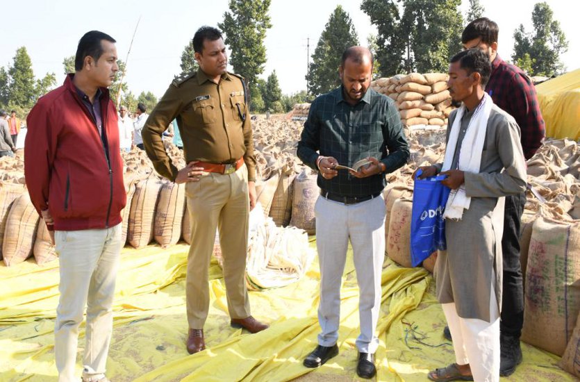 Collector seized paddy