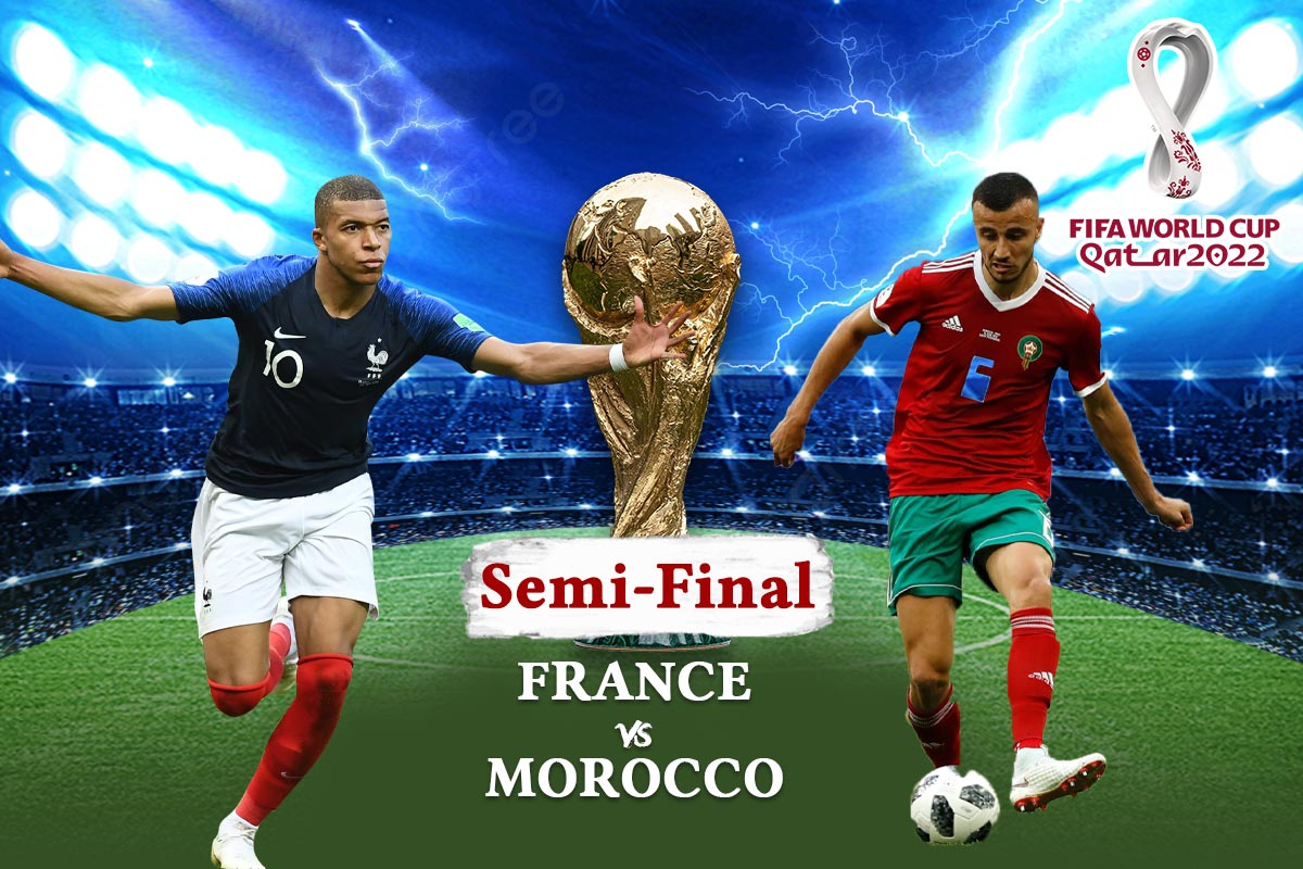 France Vs Morocco Fifa World Cup 2022 Semifinal Kylian Mbappe Achraf ...