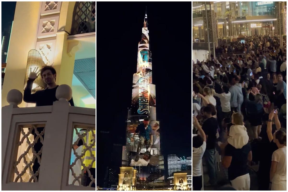 kartik aaryan shehzada now takes over the world tallest building burj  khalifa like shah rukh khan pathaan | कार्तिक आर्यन ने किंग खान को किया  कॉपी! बुर्ज खलीफा पर दिखाया शहजादा का