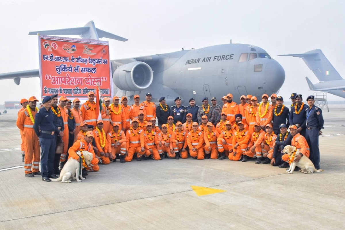 NDRF Team Returns To India After Completing Operation Dost In Turkey