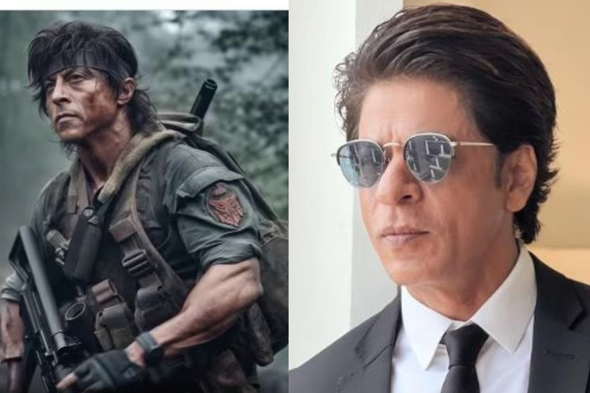 Shah Rukh Khan Rambo look goes Viral on Social Media confused Fans ...