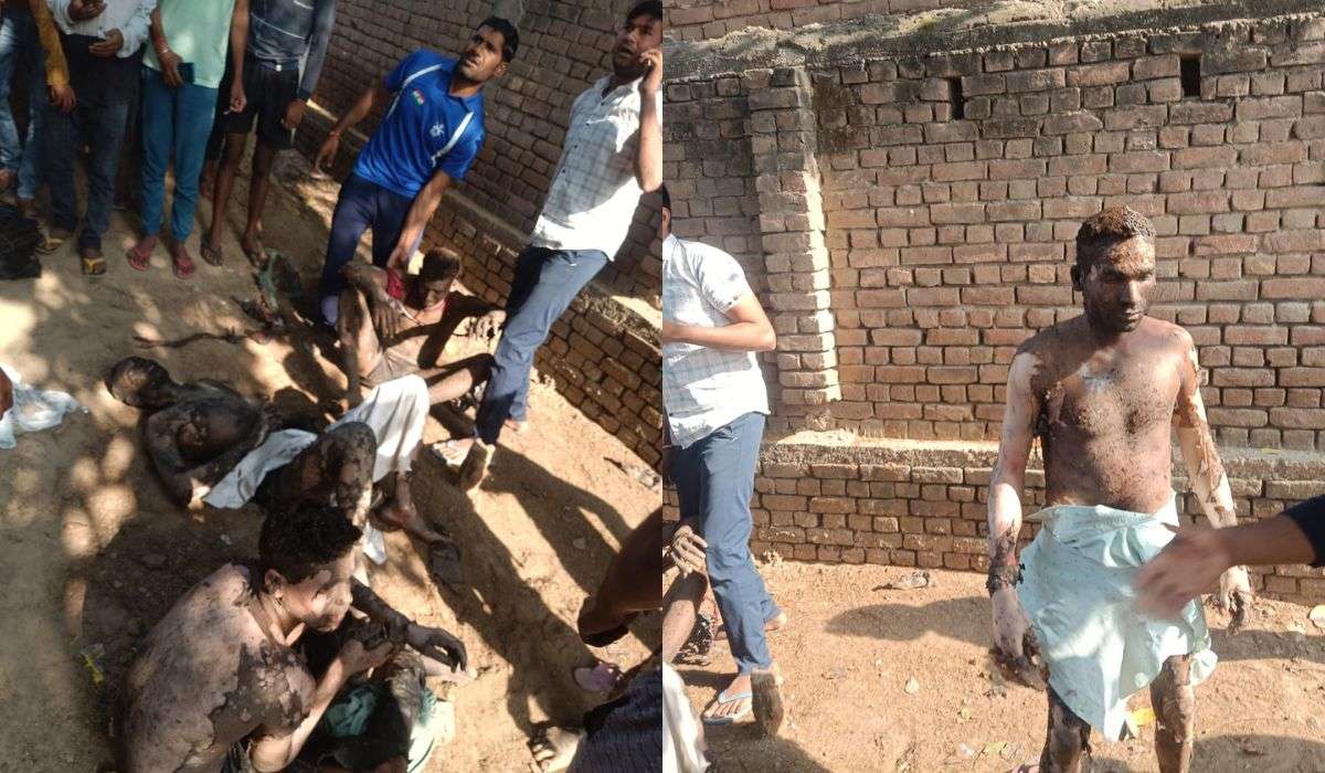 मथुरा के पटाखा बाजार में लगी भीषण आग , सामने आई दिल दहला देने वाली तस्वीरें