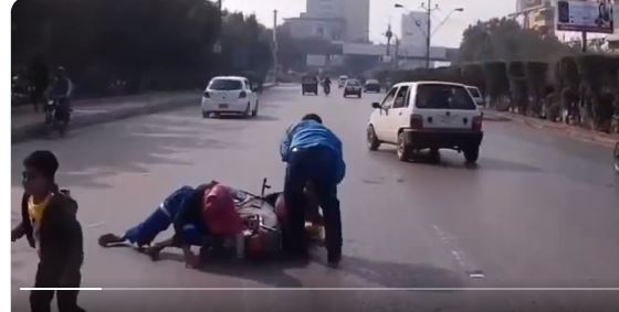 bike accident viral video