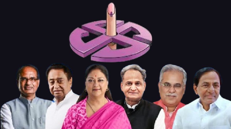  Rajasthan Election Result 2023  Madhya Pradesh Election Result 2023 Chhattisgarh Election Result 202  telangana Result 2023 Election results will come today in 4 states  