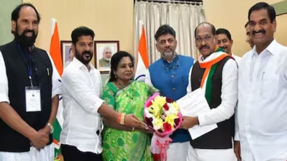   Congress meets Governor and stakes claim to form government Telangana , Revanth Reddy can become CM