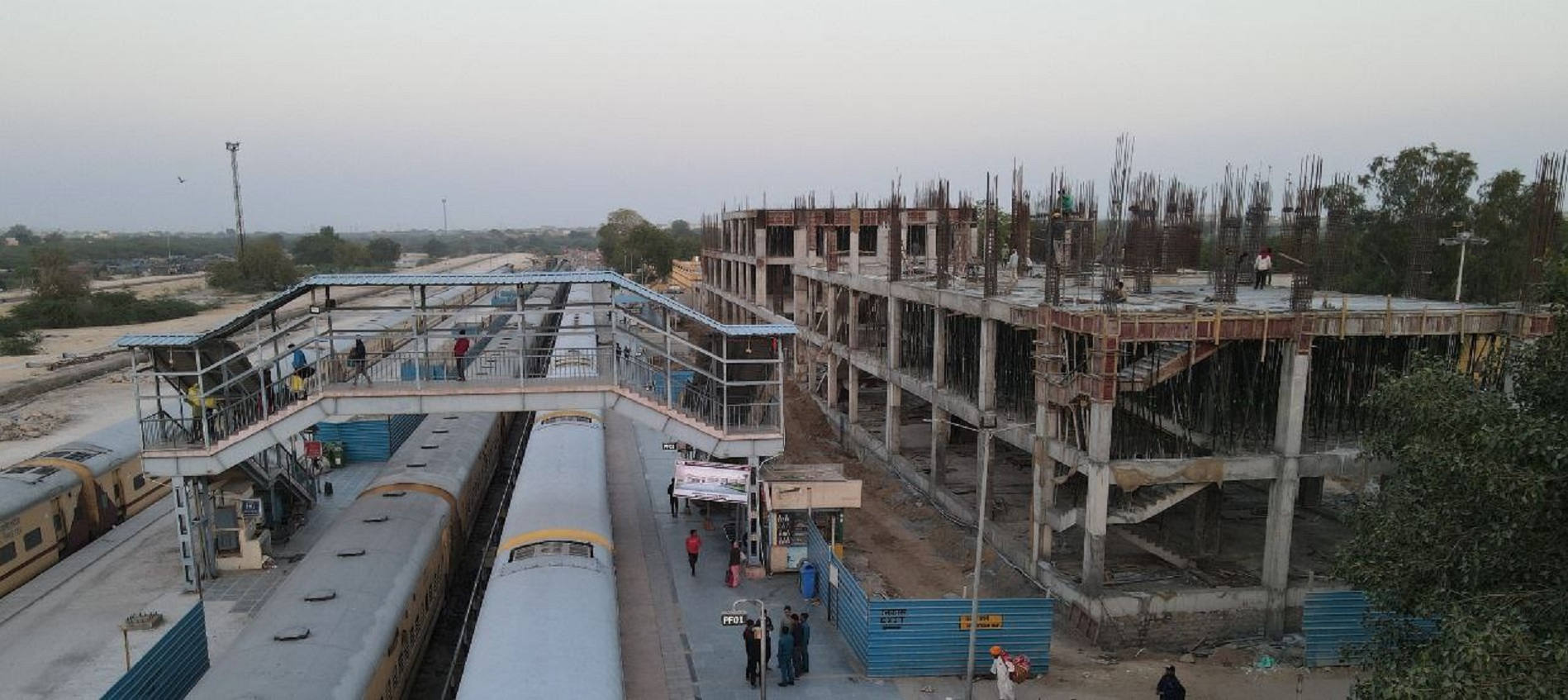 Railway Station Redevelopment Work In Progress In Jaisalmer | जैसलमेर ...