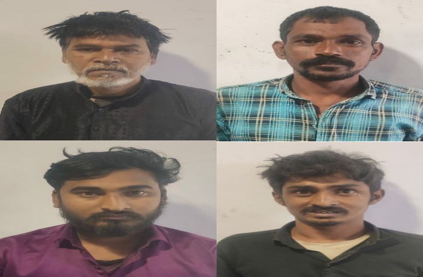 #Ratlam पुलिस के हत्थे चढ़ा चोर गिरोह, चार आरोपी गिरफ्तार