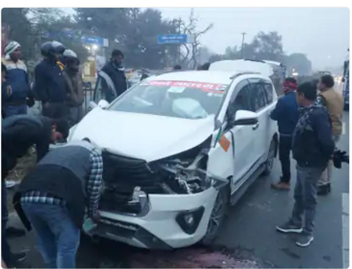 कुत्ते के चक्कर में बाल- बाल बचे BJP विधायक और प्रदेश मंत्री, गनर समेत चार लोग घायल