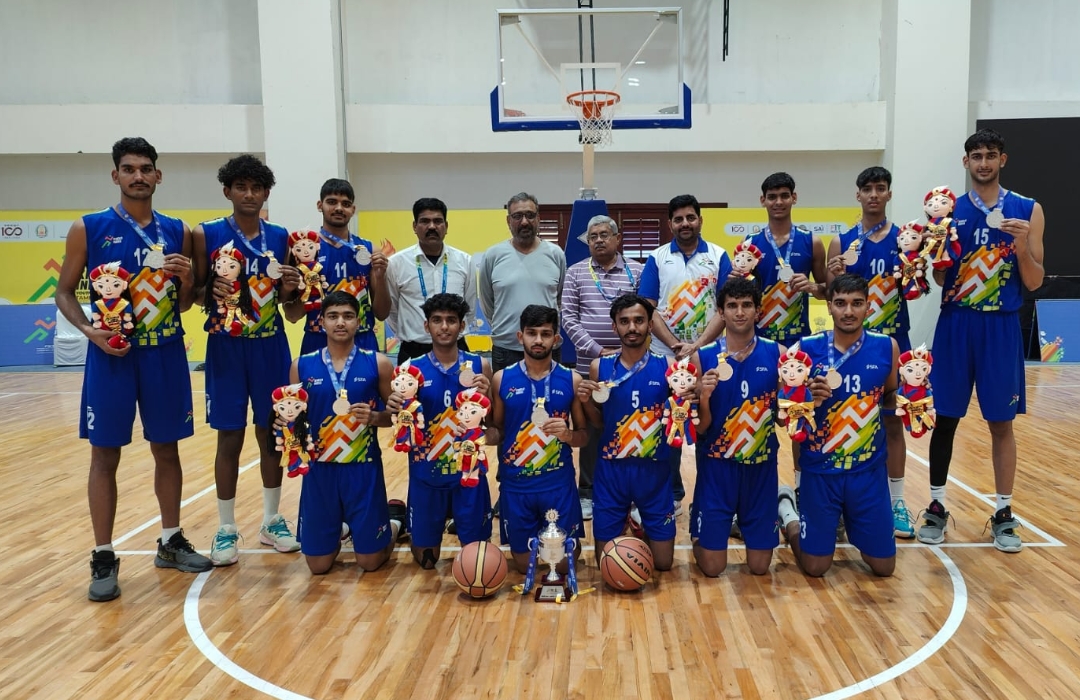 खेलो इंडिया नेशनल में राजस्थान बास्केटबॉल टीम ने जीता रजत पदक